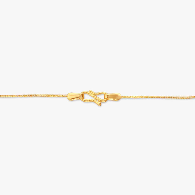 Woven Links Gold Chain
