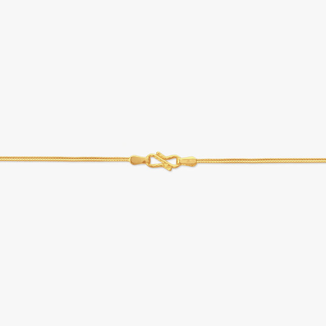 Cylindrical Accents Gold Chain
