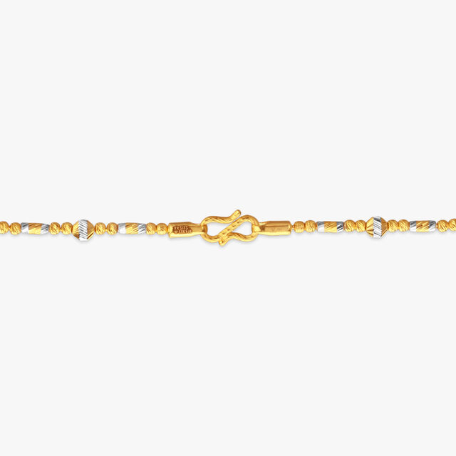 Bead Link Gold Chain