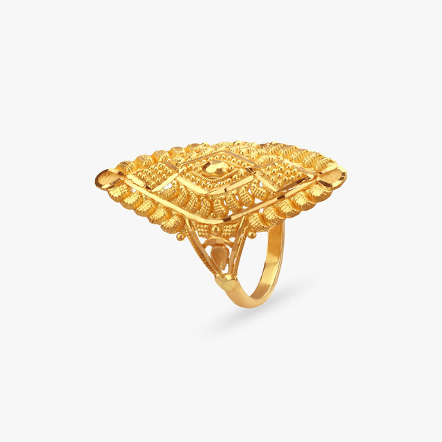 Regal Rhythm Gold Ring