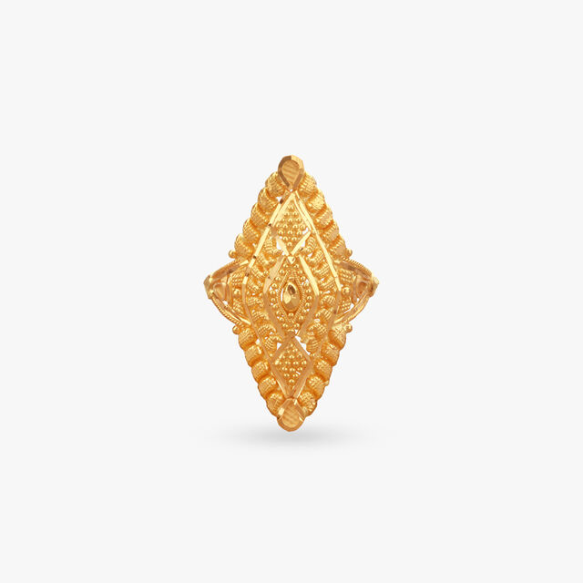 Regal Rhythm Gold Ring