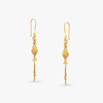 Lustre Mesh Gold Hoop Earrings
