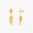 Antique Mesh Gold Jhumka Earrings 2
