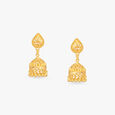 Sunlit Melody Gold Jhumka Earrings 