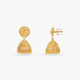 Royal Bloom Gold Jhumka Earrings 2