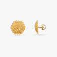 Regal Glint Gold Stud Earrings 2