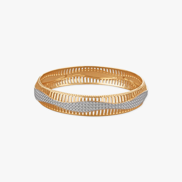 Dual Harmony Gold Bangle 
