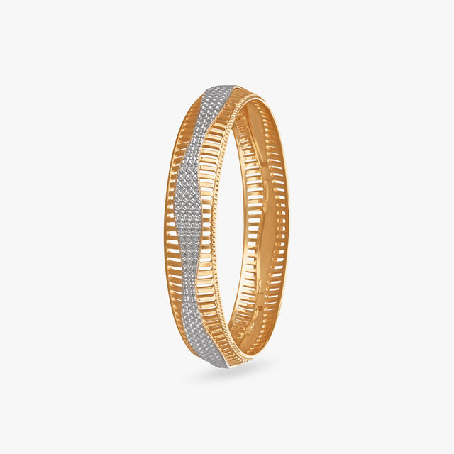 Dual Harmony Gold Bangle 2