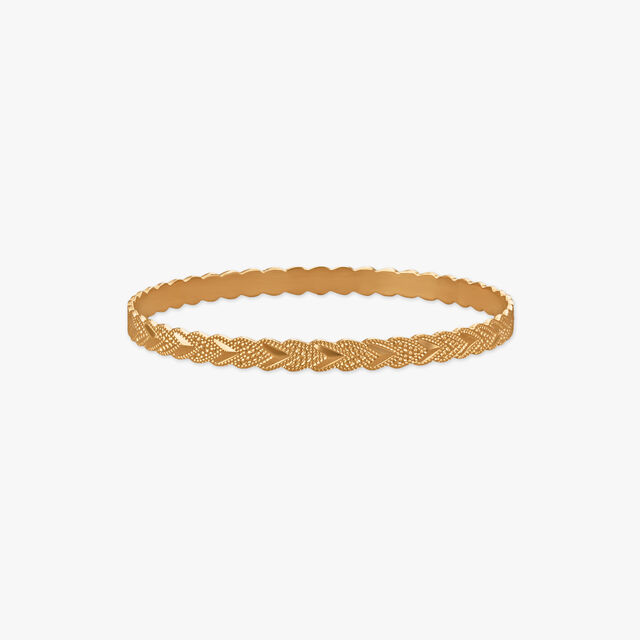 Gleaming Interlace Gold Bangles