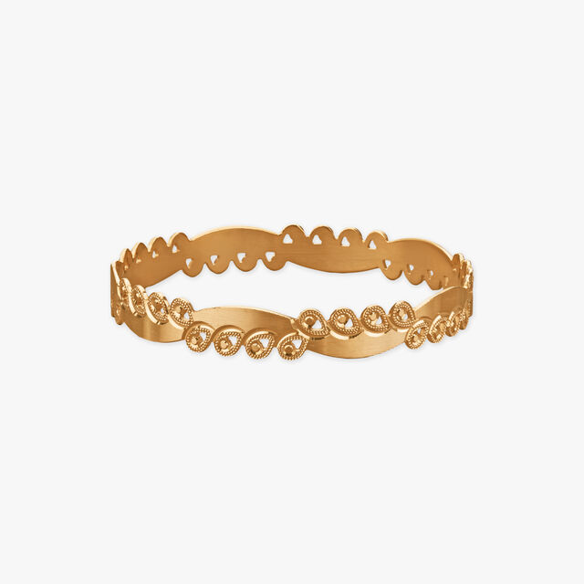 Leaf Harmony Gold Bangle 