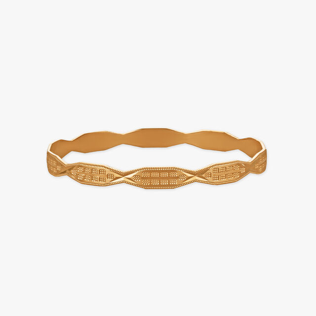Graceful Nexus Gold Bangles