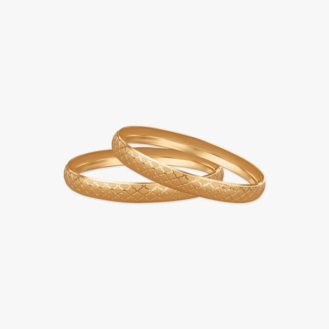 Majestic Crest Gold Bangles