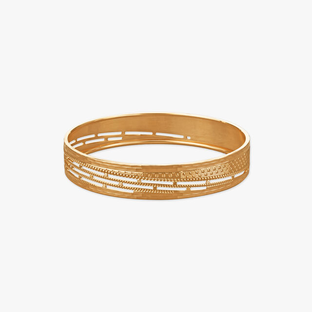 Radiant Trace Gold Bangles