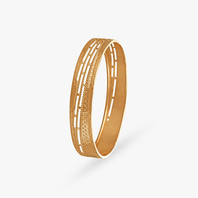 Radiant Trace Gold Bangles