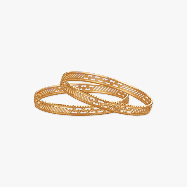 Serene Flow Gold Bangles