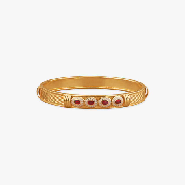 Regal Garnet Gold Bangles