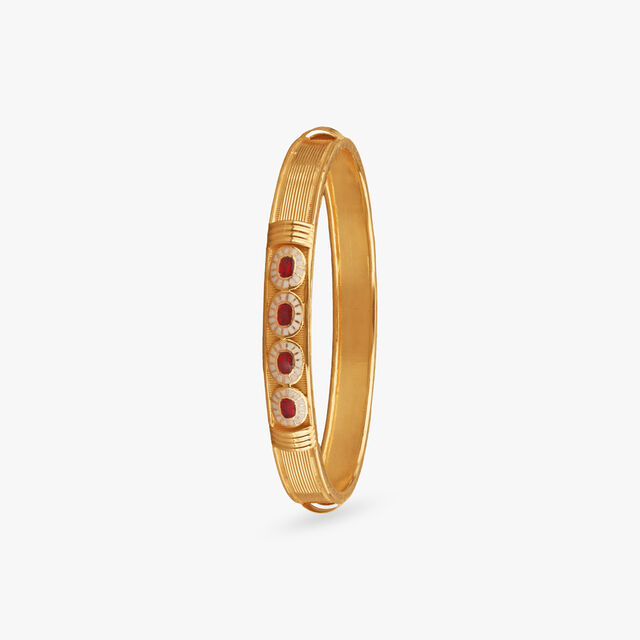 Regal Garnet Gold Bangles