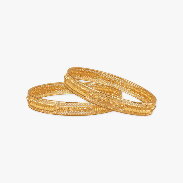 Celestial Drape Gold Bangles