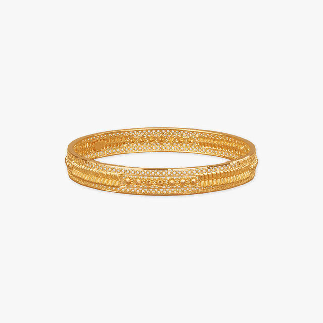 Celestial Drape Gold Bangles