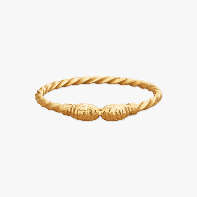 Twisted Heirloom Gold Bangles