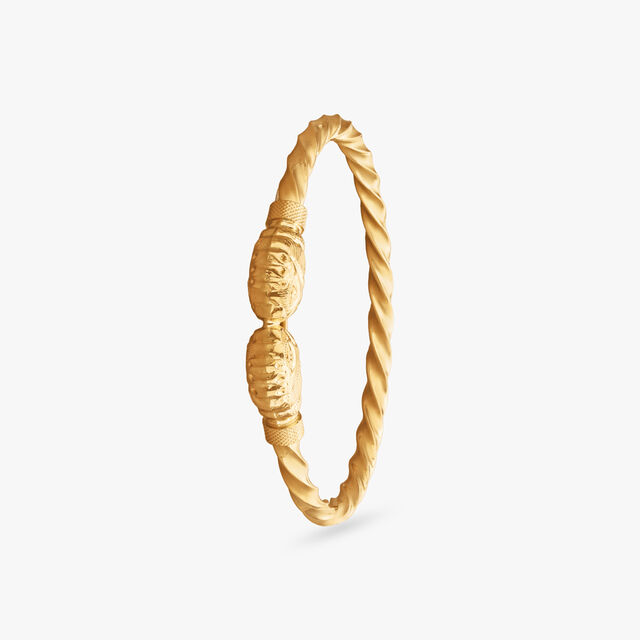 Twisted Heirloom Gold Bangles