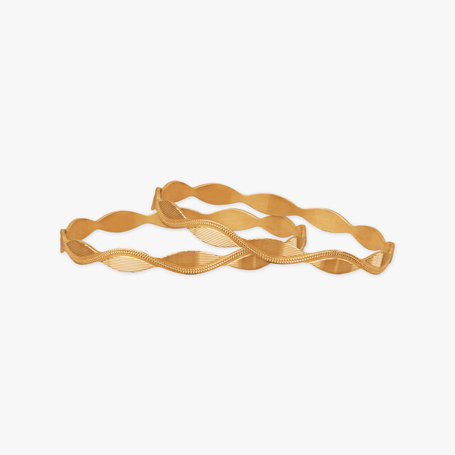 Refined Trace Gold Bangles