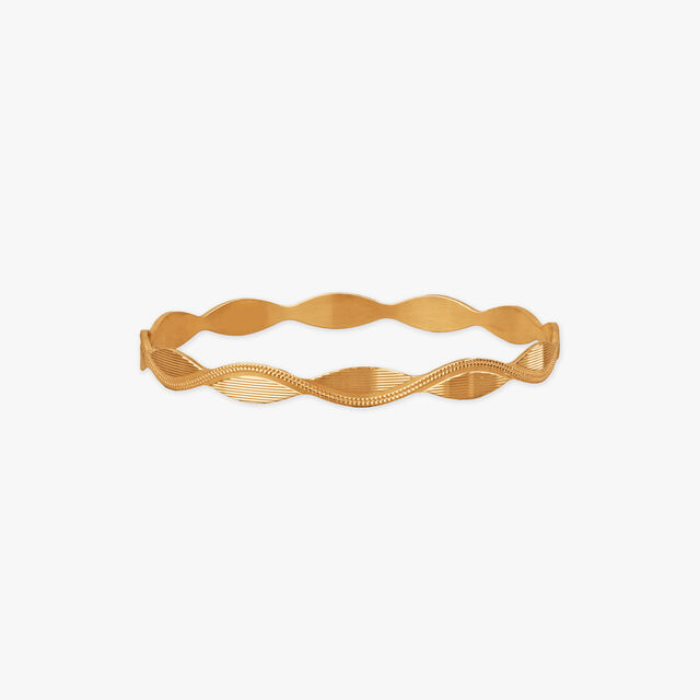 Refined Trace Gold Bangles