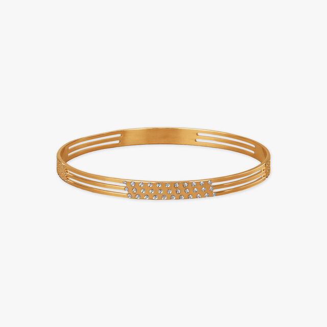 Elegant Prism Gold Bangles