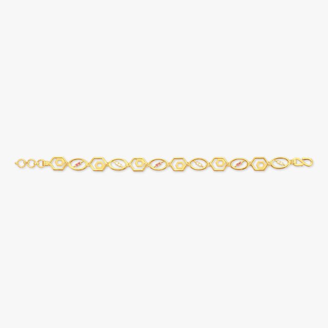 Geometric Chic Gold Bracelet