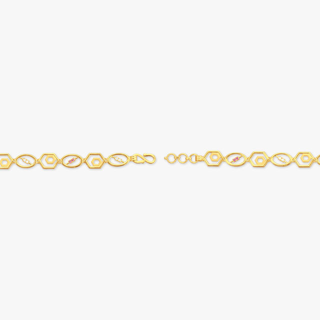 Geometric Chic Gold Bracelet