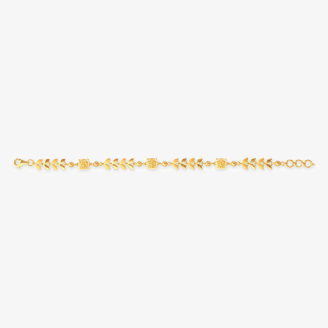 Leaf Trail Gold Bracelet