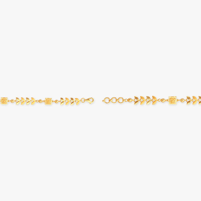 Leaf Trail Gold Bracelet