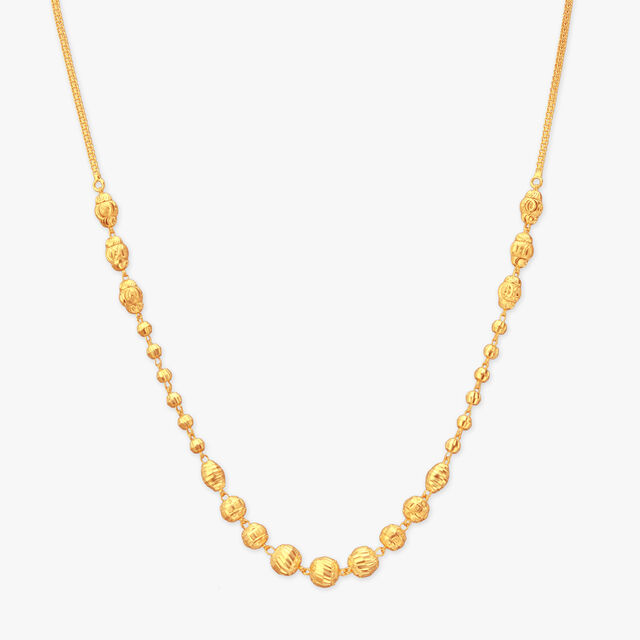Textured Bead Grace Gold Chain