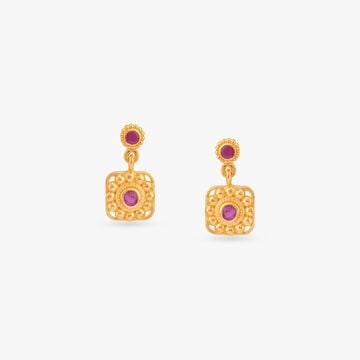 Modern Geometry Drop Earrings