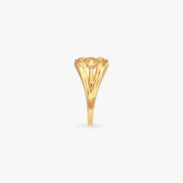 Petal Flow Gold Ring