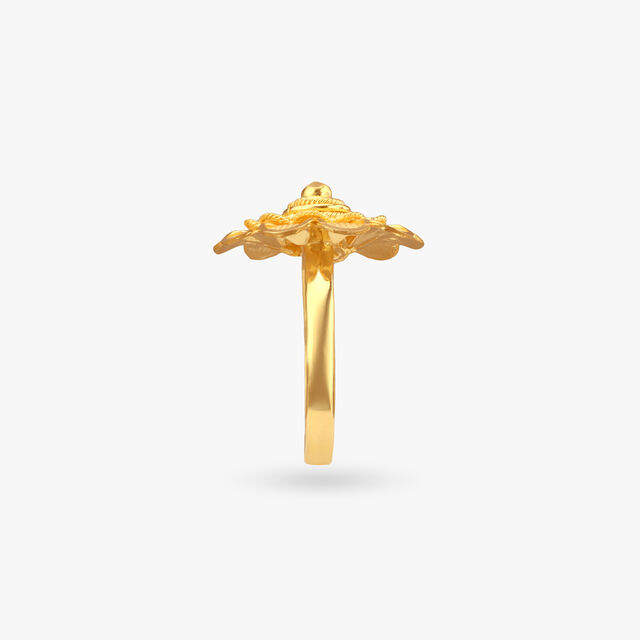 Radiant Bloom Gold Ring
