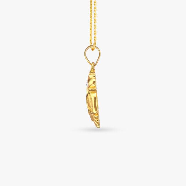 Twin Bird Gold Pendant 2