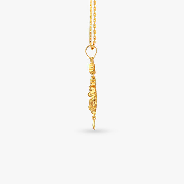 Floral Garland Gold Pendant 2