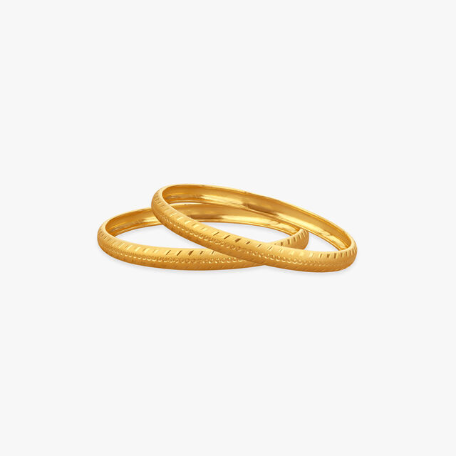 Ember Edge Gold Bangles