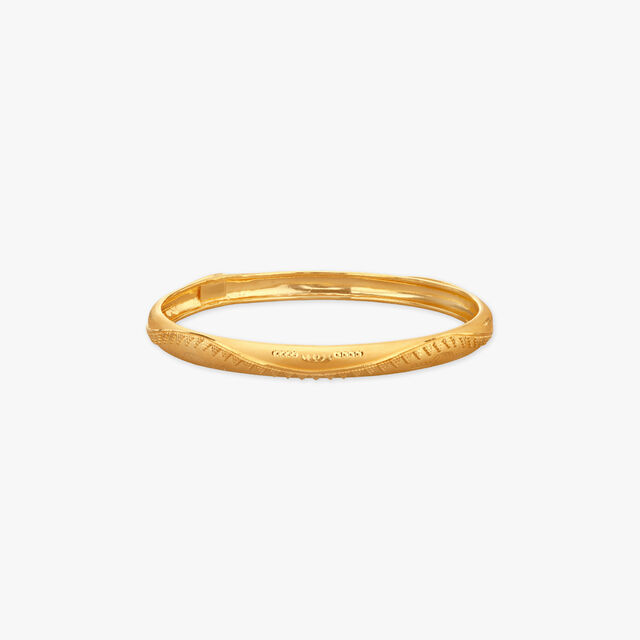 Ripple Trace Gold Bangles