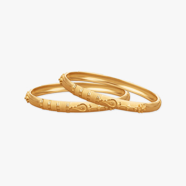 Imperial Gleam Gold Bangles