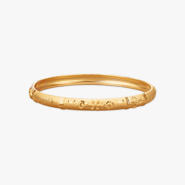 Lustrous Path Gold Bangles
