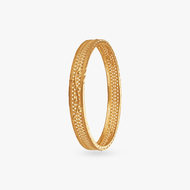Radiant Gleam Gold Bangles