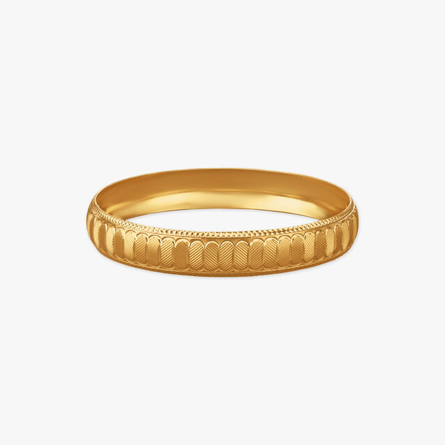 Royal Crest Gold Bangle 