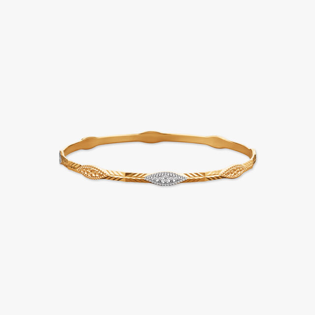 Lustrous Embrace Gold Bangles