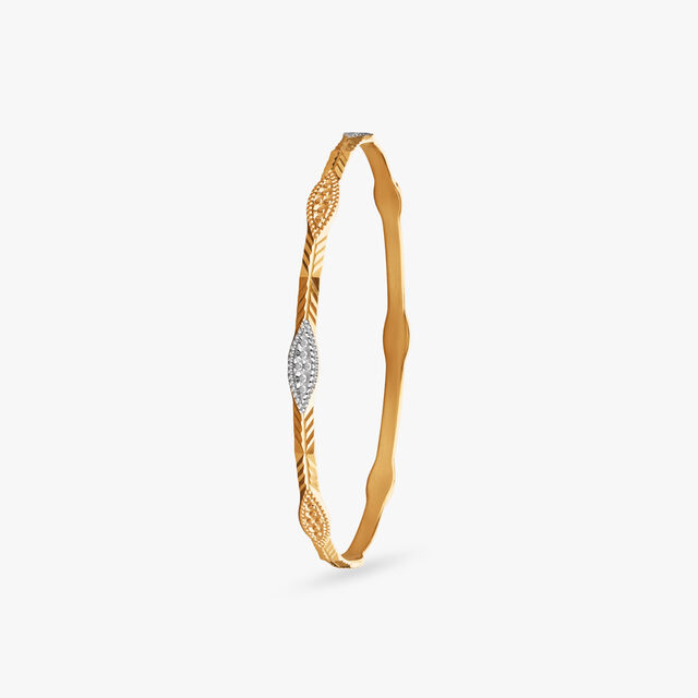 Lustrous Embrace Gold Bangles