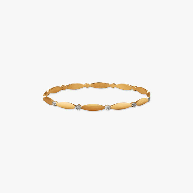 Sleek Orbit Gold Bangles