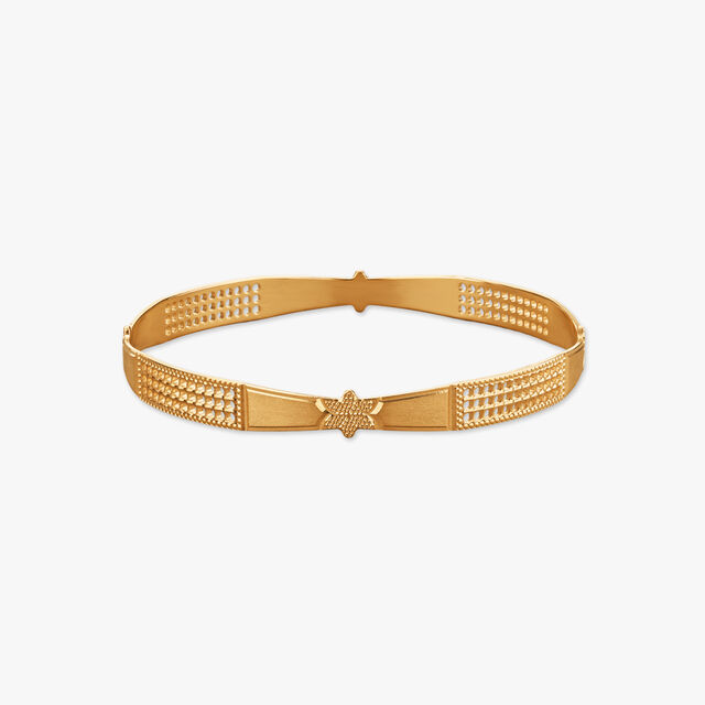 Stellar Bloom Gold Bangle 