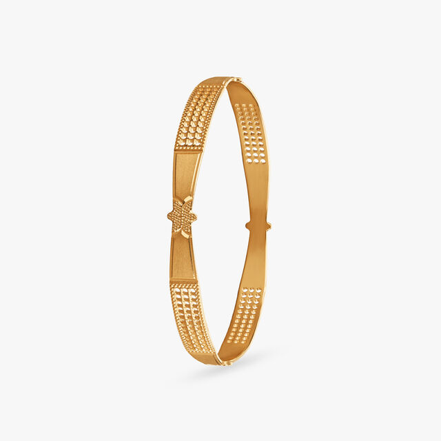 Stellar Bloom Gold Bangle 2