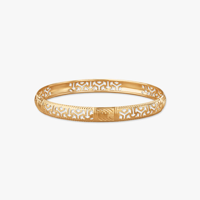 Serene Gleam Gold Bangles